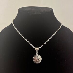 Hand Crafted Silver Capricorn Zodiac Pendant Necklace